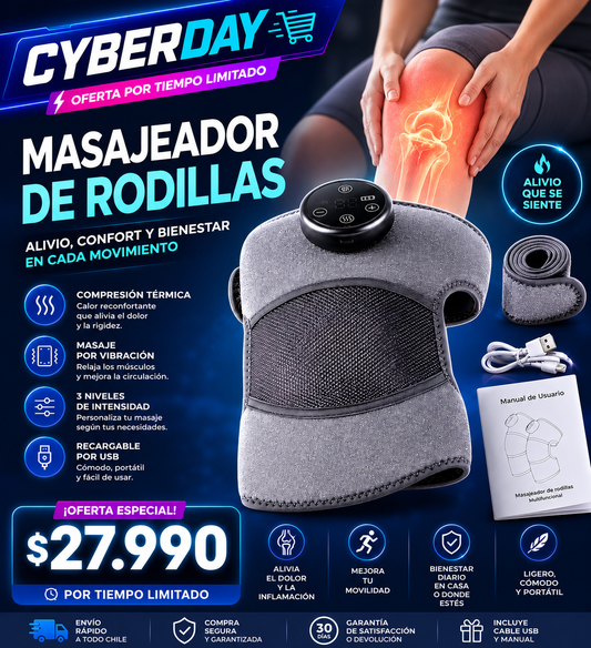 Rodillera Térmica Masaje