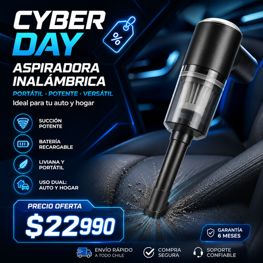 ASPIRADORA MINI  INALAMBRICA RECARGABLE