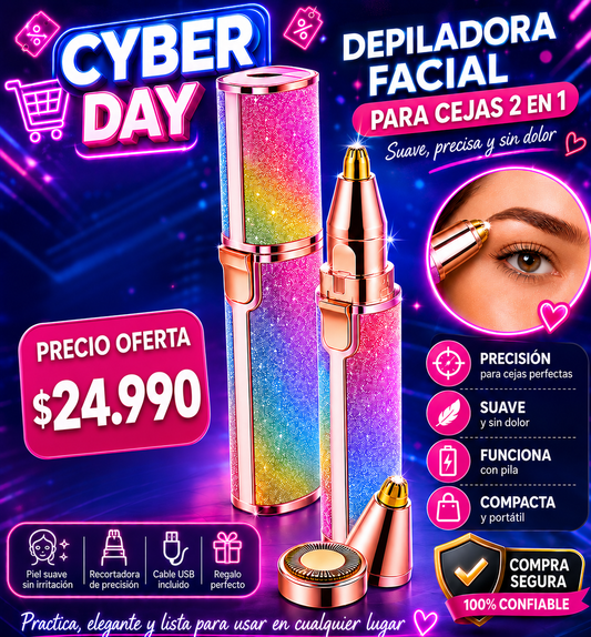 ✨ Depiladora Facial 2 en 1 para Cejas