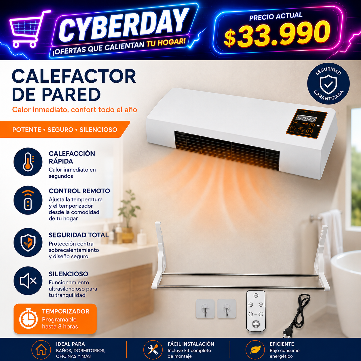 Calefactor Para Pared