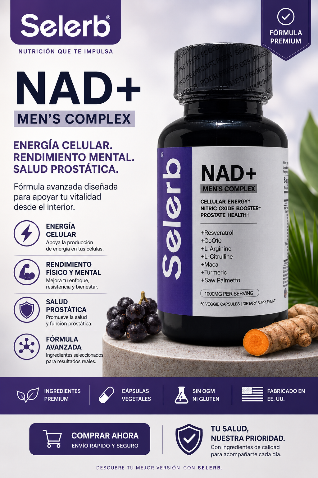 Selerb NAD+ Masculino.